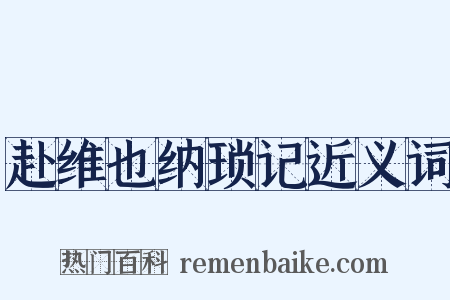 赴维也纳琐记近义词是什么意思的图片